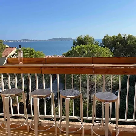 Vue Mer, 2 Min A Pied De La شقة Hyères